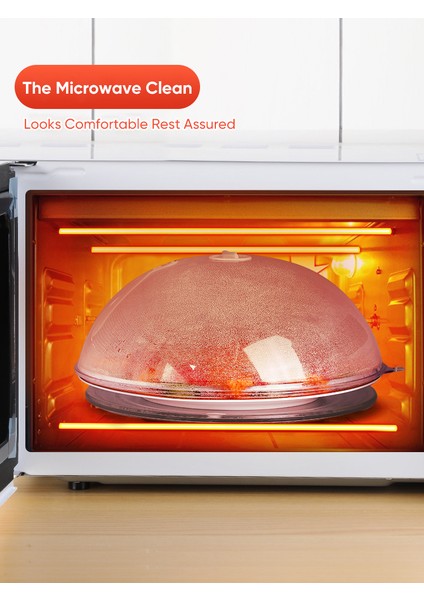 Şeffaf Stil Joybos Ev Mikrodalga Isıtma Kapağı Yüksek Sıcaklığa Dayanıklı ve Yağ Sıçramasına Dayanıklı Taze Tutma Sıcak Sebze Kapağı Kr8 (Yurt Dışından) fırsatları