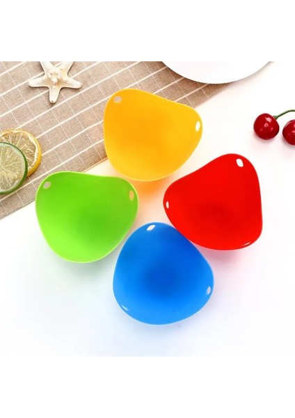 4 Adet Tarzı 4 Adetlot Silikon Yumurta Kaçak Avcı Haşlama Bölmeleri Tava Kalıp Yumurta Kalıbı Kase Yüzük Ocak Kazan Mutfak Pişirme Aracı Aksesuarları Gadget (Yurt Dışından)