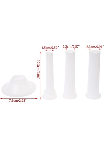 El Yapımı Kıyma Doldurma Doldurma Doldurma Tüpü 10 # Beyaz Renk Için Yeni Lastik Sosis Dolum Tüpü (Yurt Dışından) modelleri