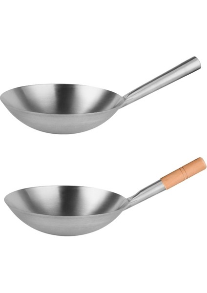 C Tarzı Çin Geleneksel El Yapımı Wok Paslanmaz Çelik Yapışmaz Wok Tava Kalın Wok Ocak Tavası Paslanmaz Çelik Malzeme Pot (Yurt Dışından) fiyatları