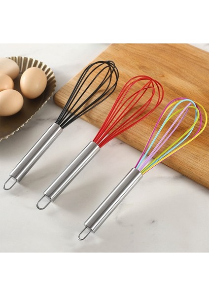 Mavi Stil 10 "silikon Yumurta Çırpıcı Paslanmaz Çelik Saplı Yumurta Çırpıcı Manuel Krem Mikser Yapışmaz Yumurta Stiring Kolay Temizlenen Mutfak Aksesuarları (Yurt Dışından) indirimleri