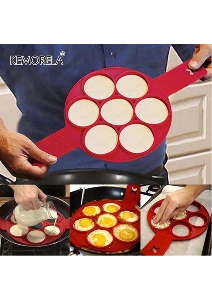 No.4 Tarzı Yumurta Çevirme Gözleme Halkası Omlet Yapışmaz Ocak Pan Maker Kalıp Silikon Pişirme Mutfak Aletleri Fantastik Yumurta Pişirme Aksesuarları (Yurt Dışından) fiyatları