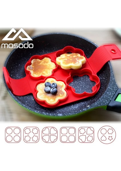 Kalp Şeklinde Stil Yumurta Pişirici Gözleme Makinesi Kalıp Yumurta Şekillendirici Omlet Yapışmaz Pişirme Aracı Pan Flip Yumurta Halka Kalıp Mutfak Alet Aksesuarları (Yurt Dışından)