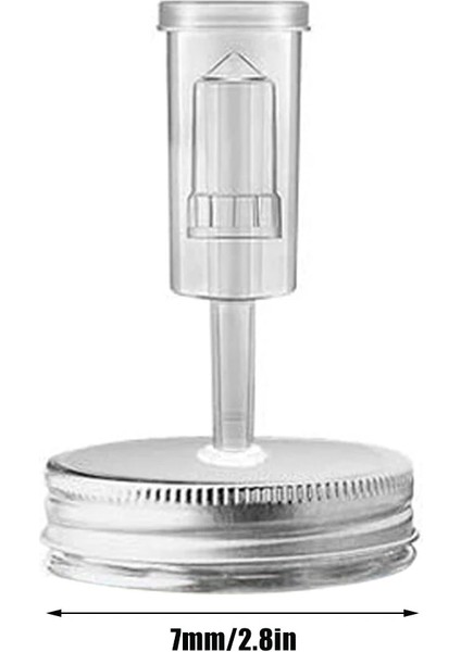 70 mm Tarzı Geniş Ağızlı Kavanoz Seti Fermantasyon Kapaklı ve Hava Kilidi Ev Mutfak Gereçleri AC889 (Yurt Dışından)