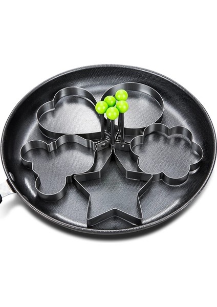 Yıldız Stili Paslanmaz Çelik 5 Stil Kızarmış Yumurta Gözleme Şekillendirici Omlet Kalıp Kalıp Kızartma Yumurta Pişirme Araçları Mutfak Aksesuarları Gadget Yüzükler (Yurt Dışından) fırsatları