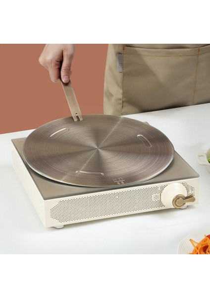 28CM Tarzı Mutfak Indüksiyon Ocak Isı Iletim Plakası Paslanmaz Çelik Isı Plakası Indüksiyon Aksesuarları Soba Difüzör Ocak G4I7 (Yurt Dışından)