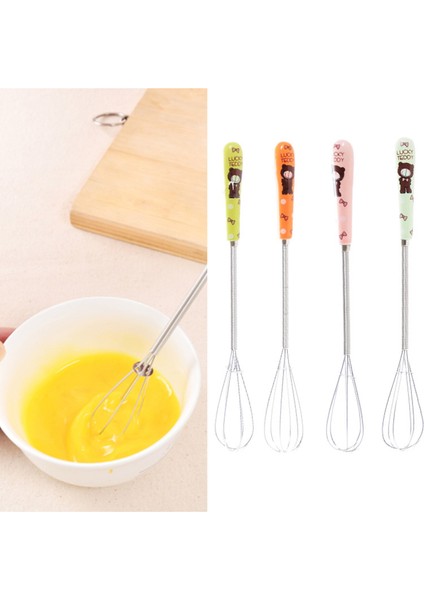 B Tarzı 19CM Mini Manuel Yumurta Çırpma Paslanmaz Çelik Yumurta Çırpma Mutfak Tel Balon Çırpma Süt Yumurta Çırpıcı Yumurta Karıştırma Mikser Araçları (Yurt Dışından)