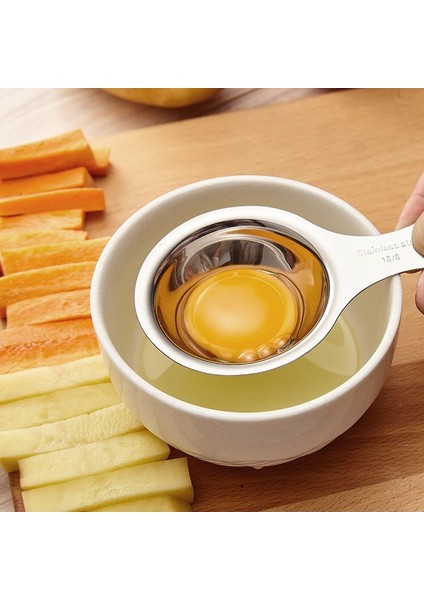 Uzun Sap Stili Paslanmaz Çelik Yumurta Beyaz Ayırıcı Aletler Yumurta Sarısı Filtre Aletleri Mutfak Aksesuarları Ayırma Huni Kaşığı Yumurta Bölücü Aracı (Yurt Dışından) modelleri