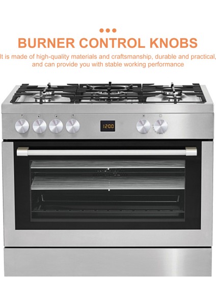 Gümüş Tarzı Tove Kontak Anahtarı Metal Pişirme Gereçleri Sobalar Ocak Kolları Gaz Sobası Aksesuarları Gaz Sobası Topuzu Yuvarlak Fırın Anahtarı (Yurt Dışından) fırsatları