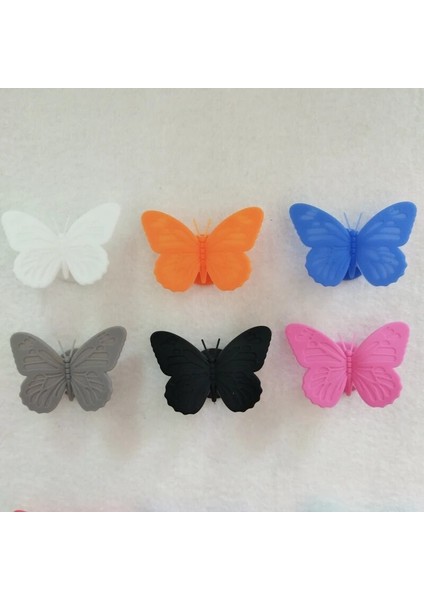 No.2 Tarzı Silikon Kelebek Parti Şarap Cam Marker Charms Içme Buddy Kupası Tanımlama Kupası Tanımlayıcı Bardak Etiketleri Etiket Işaretleri (Yurt Dışından)