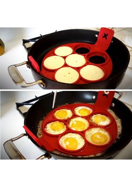 4-Çiçek Tarzı Mutfak Gözleme Kalıbı Kızarmış Yumurta Makinesi Kalıp Yapışmaz Gözleme Makinesi Silikon Pişirme Omlet Kalıbı Mutfak Aracı (Yurt Dışından) fırsatları