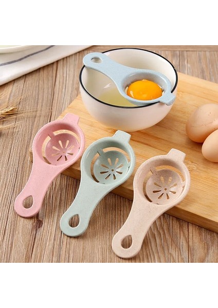 No.1 Tarzı Mutfak Aleti Buğday Sapı Yumurta Sarısı Beyaz Ayırıcı Bölücü Extractor Mutfak Aksesuarları Güvenli Silikon Tutucu Gıda Sınıfı Araçları (Yurt Dışından)