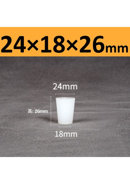 24X18X26MM-KATI Stil 5 Adet Silikon Katı Fiş Fermentör Kapağı Kauçuk Tıpa Delikli Laboratuvar Durdurucu Vana Asit ve Alkali Dayanıklı Demleme Şarap Tıpaları (Yurt Dışından)