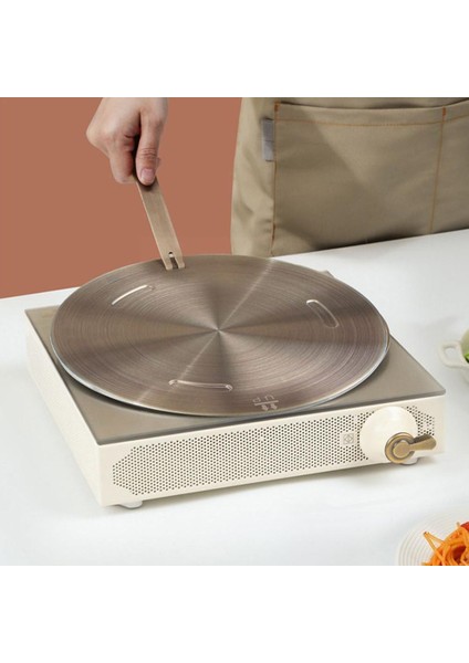 16CM Tarzı Isı Difüzörü Plat Paslanmaz Çelik Isıtıcı Iletim Plaka Aksesuarları Plaka Soba Ocak Koruyucu Elektrikli Indüksiyon Difüzör V7N3 (Yurt Dışından)