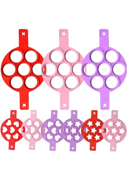Yıldız Mor Tarzı 1 Adet Silikon Yapışmaz Fantastik Yumurta Gözleme Makinesi Yüzük Mutfak Pişirme Omlet Kalıpları Flip Ocak Yumurta Halka Kalıp Redpinkpurple (Yurt Dışından) indirimleri