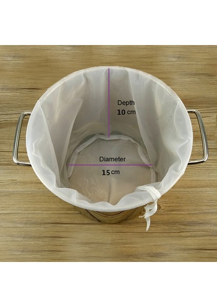 06 15X10 Stili Malt Kaynayan Wort Püre Süzgeç Aracı Mesh Naylon Gıda Süzgeç Torbası Somun Suyu Filte Mesh Bira Bira Için Homebrew Filtre Torbası (Yurt Dışından)