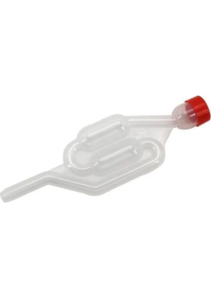 Gül Kırmızı Stili 1 Adet Şeffaf Hava Kilidi Kabarcık Grommet Egzoz Su Contası Vana Bira Şarap Yapımı Için S-Şekil Mantarlı Tek Yönlü Bira (Yurt Dışından)