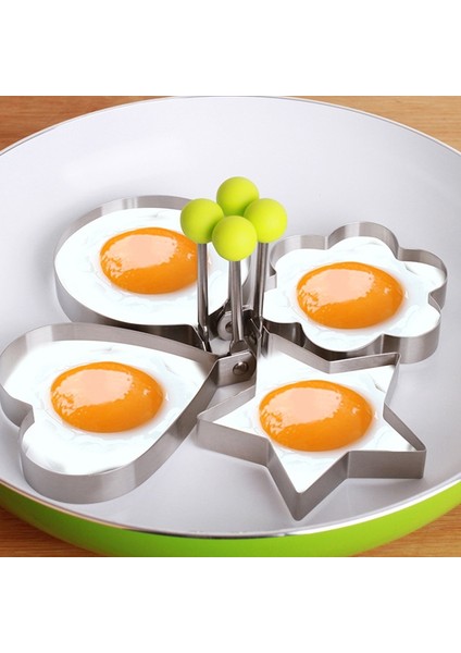 No.6 Tarzı Paslanmaz Çelik Kızarmış Yumurta Şekillendirici Pişirme Araçları Şekillendirici Omlet Şekillendirici Gözleme Halkası Daire Kalıp Kalıp Kızartma Pişirme Aksesuarları (Yurt Dışından)