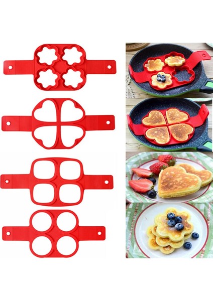 Kare Tarzı Yumurta Pişirici Gözleme Makinesi Kalıp Yumurta Şekillendirici Omlet Yapışmaz Pişirme Aracı Pan Flip Yumurta Halka Kalıp Mutfak Pişirme Aksesuarları (Yurt Dışından) fiyatları