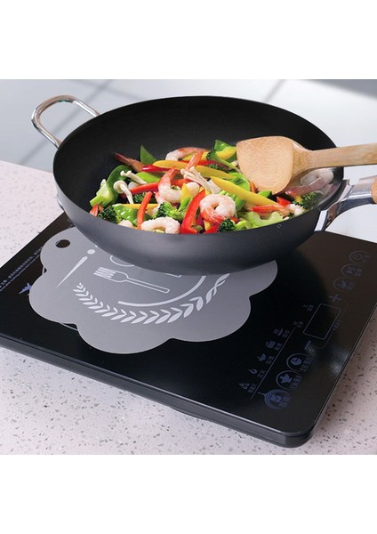 No.1 Stili 25 cm Indüksiyon Ocaklar Mat Fiberglas Kaymaz Ocak Çizilmeye Karşı Koruyucu Manyetik Indüksiyon Ocak Koruması El (Yurt Dışından)