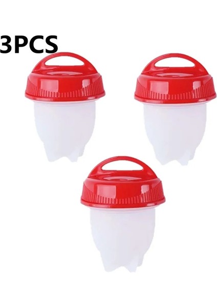 3 Adet Tarzı Et Yumurta Pişirici Kaçak Avcı Silikon Yapışmaz Yumurta Kazanı Pişiriciler Paketi Haşlanmış Yumurta Kalıp Bardakları Buharlı Pişirici Mutfak Aletleri (Yurt Dışından)