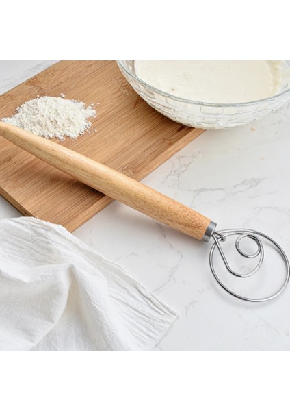 C Stili Dıy Ekmek Araçları Fırında Aksesuarları Manuel Paslanmaz Çelik Bobin Yumurta Çırpıcı Ahşap Saplı Karıştırıcı Hamur Çırpma Gadget Un Karıştırıcı (Yurt Dışından) modelleri