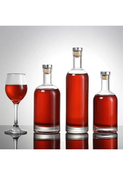 700ML Tarzı Xmt-Home Yüksek Dereceli Şarap Şişeleri Boş Alkol Likör Cam Şişe Şarap Kabı 1 Adet (Yurt Dışından) fırsatları