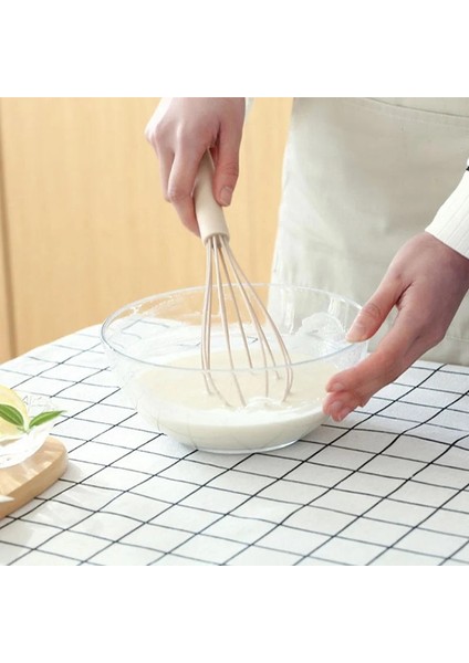 D Beyaz 1 Adet Stil cm Mutfak Silikon Yumurta Çırpıcı Alet Mutfak Silikon Çırpma Kaydırmaz Temizlemesi Kolay Yumurta Çırpıcı Süt Köpürtücü Mutfak Gereçleri (Yurt Dışından)