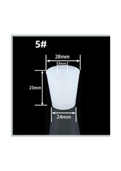 No.5 Tarzı B-8mm Delik Silikon Fermentör Kapak Fişi Stoper 8mm Delik Veya Katı Hava Kilidi Valfı Brew Şarap Kauçuk Fermantasyon Kapakları Fermentasyon Malzemeleri (Yurt Dışından)