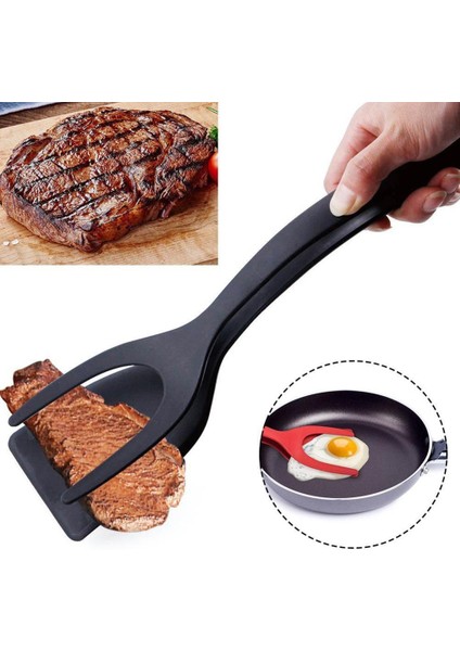 Kırmızı Stil 2 In 1 Kavrama Çevirme Maşası Yumurta Maşası Fransız Tostu Gözleme Yumurta Kelepçesi Omlet Aksesuarları (Yurt Dışından) fiyatları