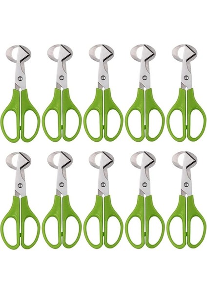 Yeşil Stil 10 Adet Paslanmaz Çelik Bıldırcın Yumurtası Kesici Makas Güvercin Kuş Bıldırcın Yumurtası Kesici Açacağı Kraker Mutfak Makası Aracı (Yurt Dışından)