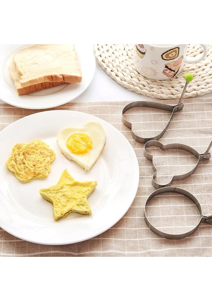 Yuvarlak Stil 1 Adet Paslanmaz Çelik Omlet Yumurta Dıy Kahvaltı Için Yumurta Gözleme Şekillendirici Kalıp Kalıp Kızartma Yumurta Pişirme Aracı Mutfak Aksesuarları Aracı (Yurt Dışından)