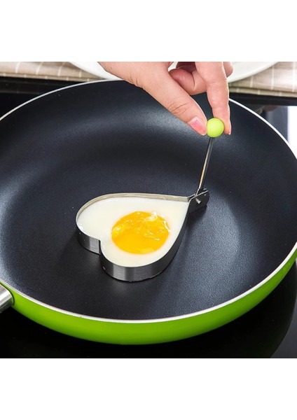 Yuvarlak Stil 1 Adet Paslanmaz Çelik Omlet Yumurta Dıy Kahvaltı Için Yumurta Gözleme Şekillendirici Kalıp Kalıp Kızartma Yumurta Pişirme Aracı Mutfak Aksesuarları Aracı (Yurt Dışından)