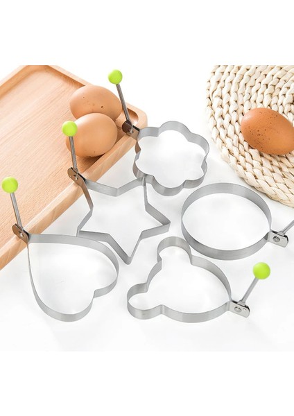 Yuvarlak Stil 1 Adet Paslanmaz Çelik Omlet Yumurta Dıy Kahvaltı Için Yumurta Gözleme Şekillendirici Kalıp Kalıp Kızartma Yumurta Pişirme Aracı Mutfak Aksesuarları Aracı (Yurt Dışından)