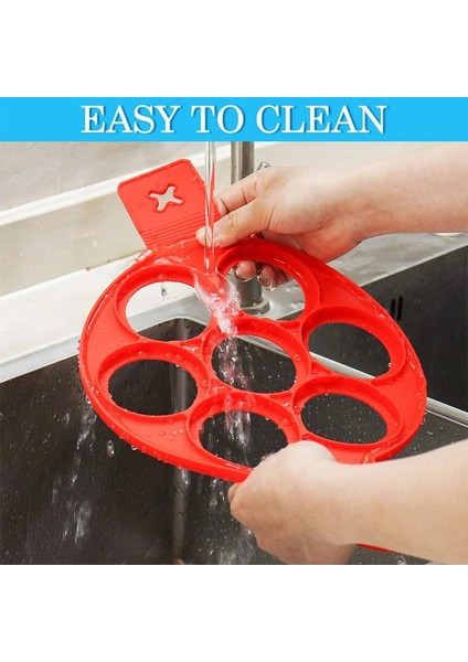 L Tarzı Silikon Gözleme Kalıbı 7 Delik Dairesel Kızarmış Yumurta Kalıpları Yapışmaz Çevirmeli Gözleme Makinesi Omlet Yumurta Formları Yüzükler Kalıp Mutfak Aletleri (Yurt Dışından) modelleri