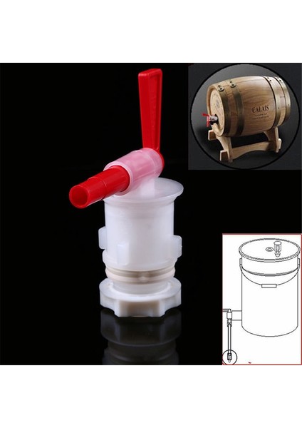 Resim Stili Olarak Plastik Fermantasyon Varil Plastik Musluk Kendi Yapımı Ev Demlemek Bira Musluğu Bira Ekipmanları Fermantasyon Aracı (Yurt Dışından) modelleri