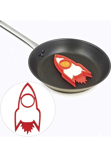 Gösterilen Stil Roket Şekli Silikon Fry Yumurta Araçları Halka Çerçeve Kek Krep Kalıp Makinesi Mutfak Pişirme Kalıp Omlet Pişirme Kalıp Bulaşık Dekor (Yurt Dışından)