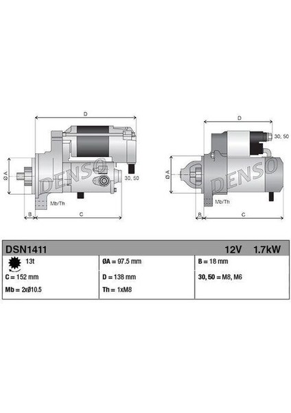 DSN1411 Sarj Dinamosu Range Rover Sportevoque 2.0d LR070690