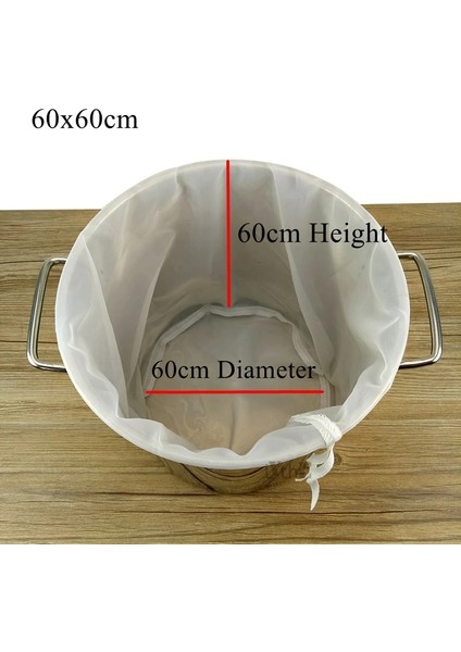 60X60CM Tarzı 100MESH 150MIKRON Yuvarlak Tabanlı Ev Demleme Bira Filtre Torbaları Yeniden Kullanılabilir Naylon Örgü Çantalar Bira Şarap Için Ipli Süzme Mikron Naylon Demleme Torbası (Yurt Dışından)