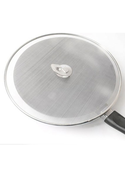 25CM Tarzı Kızartma Tavası Sıçrama Koruyucu Paslanmaz Çelik Tencere Kapağı Kapak Örgü Yağ Yağı Kızartma Tavası Sıçramak Ekran Aracı Ev Tencere Örgü Kapak (Yurt Dışından)