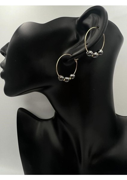 Sertifikalı Hematit Doğal Taş Küpe