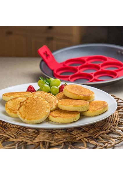 Siyah Stil Silicone Mold Circular Fried Egg Forms Fantastic Non Stick Maker Eggs Shape Kitchen Cooking Tools Egg Slicer Pancake Mold (Yurt Dışından)