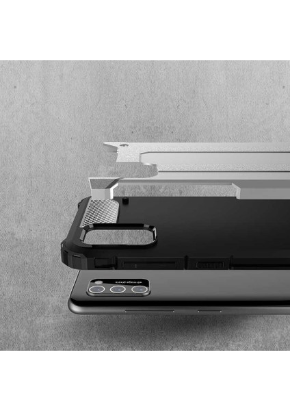 Galaxy A02S Kılıf Crash Silikon Kapak-Rose Gold
