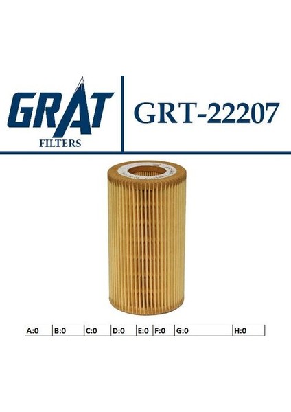 22207 Yağ Filtresi OM651 W204-212-639-906-909 6511800109