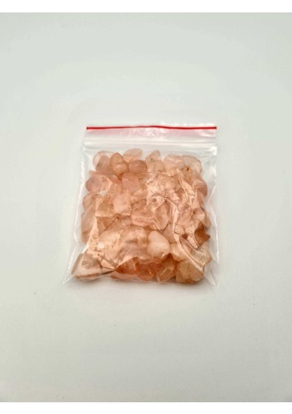 Pembe Kuvars Kırık Doğal Taş - 20 gr Delikli modelleri