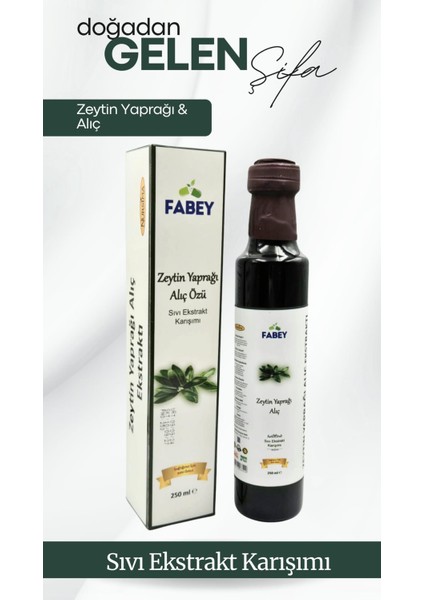 Zeytin Yaprağı & Alıç Özü Sıvı Ekstrakt Karışımı 250 ml