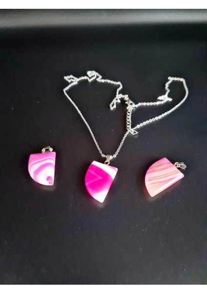 Sertifikalı Akik Doğal Taş Kolye Aaa Kalite Sürpriz Hediyeli indirimleri