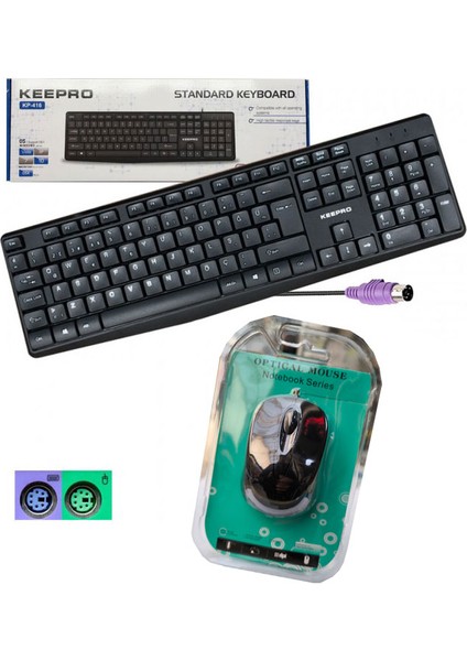 Ps-2 Kablolu Klavye - Mouse Set Syh