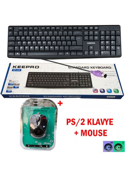 Ps-2 Kablolu Klavye - Mouse Set Syh