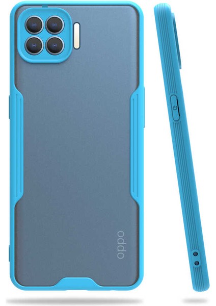 Oppo Reno 4 Lite Kılıf Parfe Kapak-Mavi